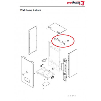 Крепежная планка v.17 для настенных и газовых котлов Protherm (0020043720, S1206200)