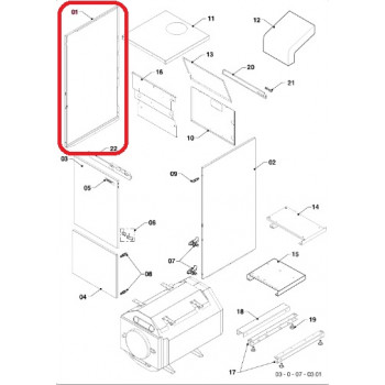 Панель облицовки левая KLZ Медведь Protherm (0020056466)