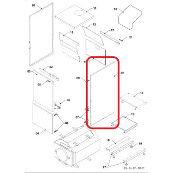 Панель облицовки правая KLZ Медведь Protherm (0020056467)