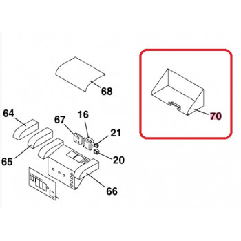 Кожух блока управления KLOM Protherm (0020049377)
