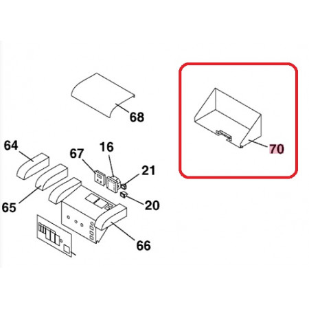 Кожух блока управления KLOM Protherm (0020049377)